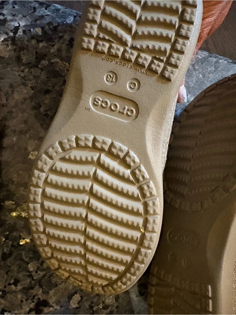 CROCS Kids Tan Slip-On Canvas Sneakers
